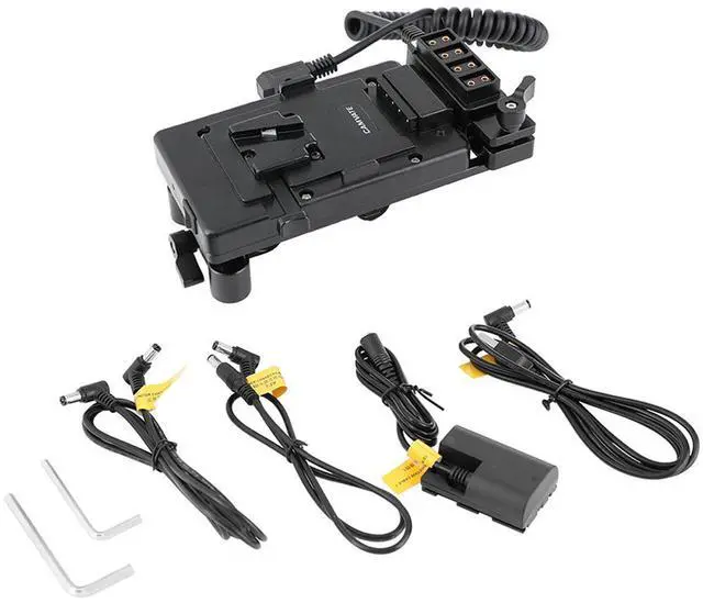 Alt view image 6 of 7 - CAMVATE V-Lock Battery Plate with Power Supply Splitter #C2539