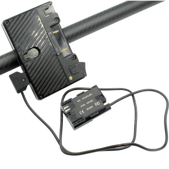 Main image of GyroVu AB Battery Carbon Fiber Mount and D-Tap to LP6 Cable for DJI Ronin Gimbal