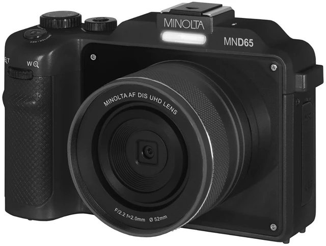 Main image of Minolta MND65 56MP 4K Ultra HD Wi-Fi Selfie Shot Digital Camera - Black