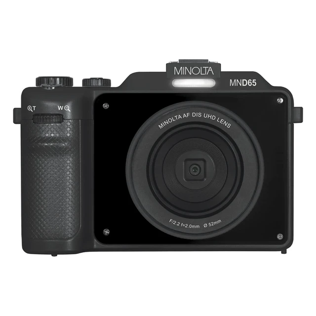 Alt view image 2 of 6 - Minolta MND65 56MP 4K Ultra HD Wi-Fi Selfie Shot Digital Camera - Black