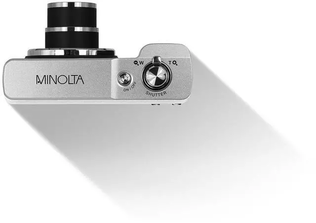 Alt view image 6 of 8 - Minolta 56 Mega Pixels Dual Lens Point & Shoot Digital Camera with 5X Optical Zoom & 5K Ultra HD Video, White