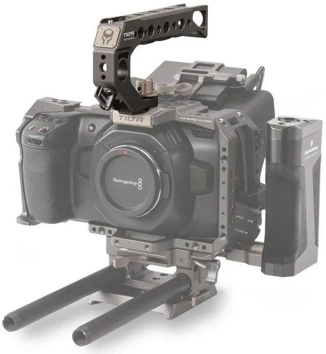 Alt view image 2 of 2 - Tilta Quick Release Top Handle for BMPCC4K, Tilta Gray #TA-QRTH-G