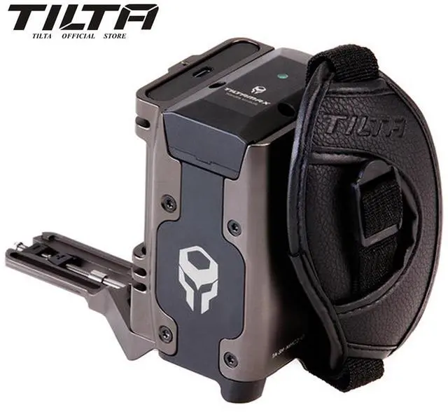 Alt view image 3 of 7 - Tilta Side Power Handle Type I for BMPCC 4K Cage, Supports F970 Battery, Gray