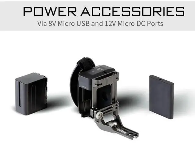 Alt view image 6 of 7 - Tilta Side Power Handle Type I for BMPCC 4K Cage, Supports F970 Battery, Gray