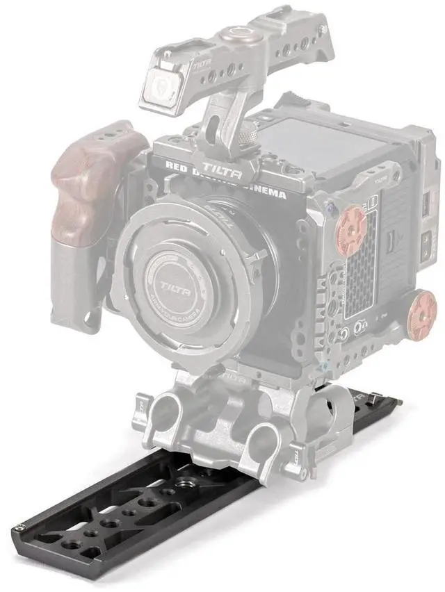 Alt view image 2 of 6 - Tilta 10" Standard Lightweight Dovetail Plate, Black #TT-C16-BLK