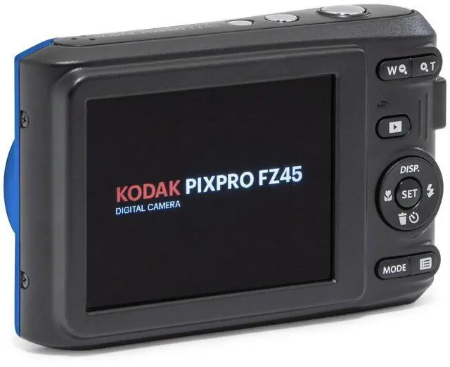 Alt view image 7 of 7 - Kodak Kodak PIXPRO FZ45 Friendly Zoom 16MP Full HD Digital Camera, Blue, Bundle with 32GB Memory Card and Camera Bag