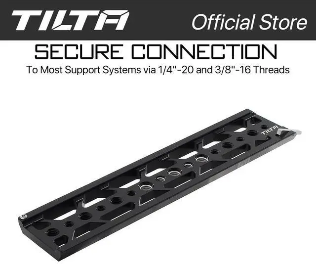 Alt view image 4 of 6 - Tilta 10" Standard Lightweight Dovetail Plate, Black #TT-C16-BLK