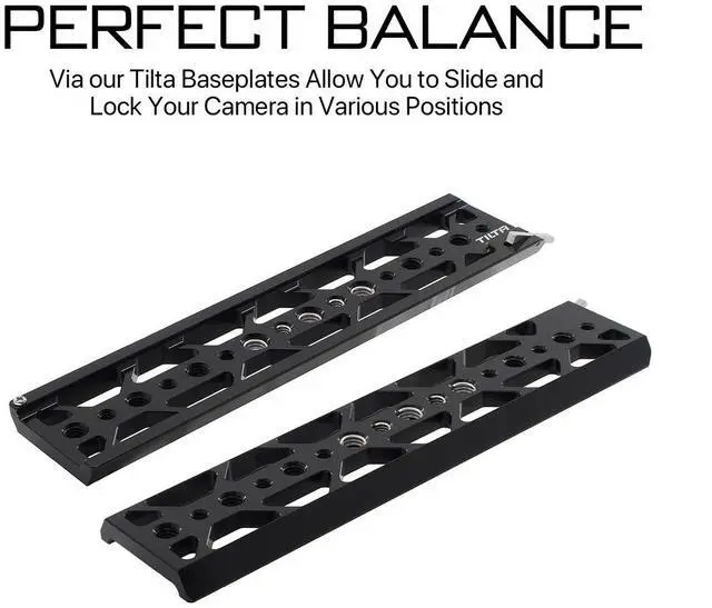 Alt view image 6 of 6 - Tilta 10" Standard Lightweight Dovetail Plate, Black #TT-C16-BLK