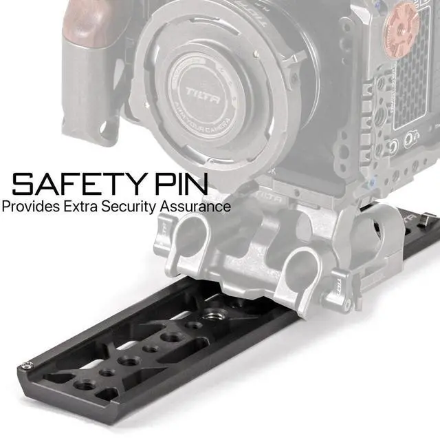 Alt view image 5 of 6 - Tilta 10" Standard Lightweight Dovetail Plate, Black #TT-C16-BLK