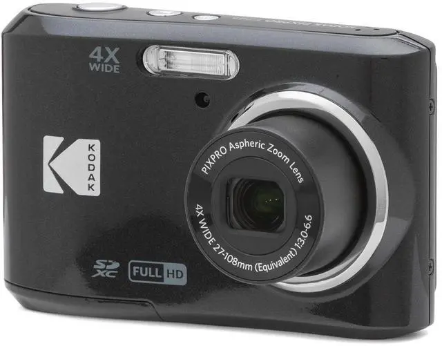 Alt view image 5 of 7 - Kodak PIXPRO Friendly Zoom FZ45-BK 16MP Digital Camera with 4X Optical Zoom 27mm Wide Angle and 2.7" LCD Screen (BLack) + 4-Pack Rechargeable AA Batteries, + Green Extreme Charger for AA/AAA