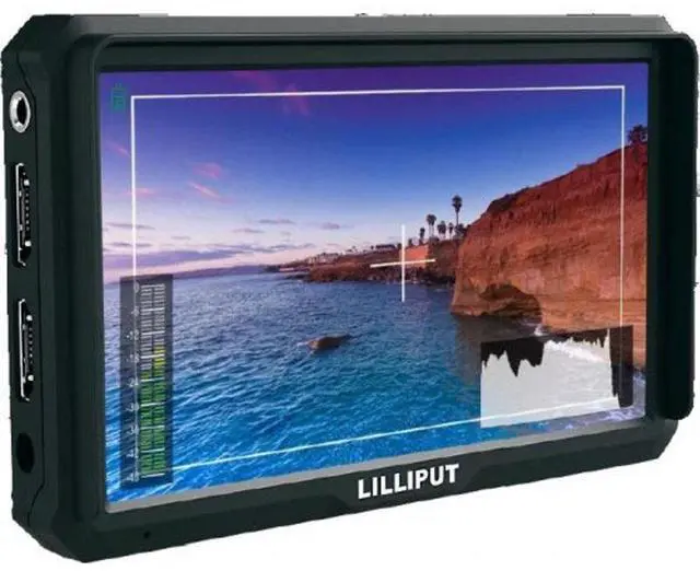 Alt view image 9 of 15 - Lilliput A5 5" 1920x1200 8bit light weight 4K HDMI DSLR Camera field monitor F970/LP-E6 Plate with Sunshade