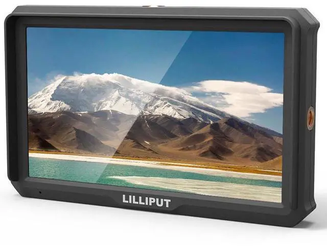 Alt view image 14 of 15 - Lilliput A5 5" 1920x1200 8bit light weight 4K HDMI DSLR Camera field monitor F970/LP-E6 Plate with Sunshade