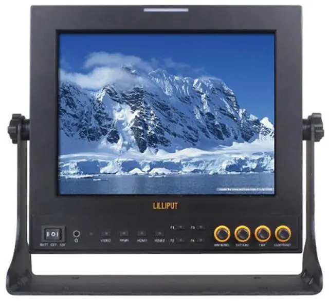 Alt view image 6 of 7 - Lilliput 969S/P 9.7' 3G-SDI Loop Through +BNC +HDMI IN&OUT DSLR Camera Monitor+Suit case Histogram/Exposure Sun Shade+XLR Connector +Canon LP-E6 plate by VIVITEQ INC