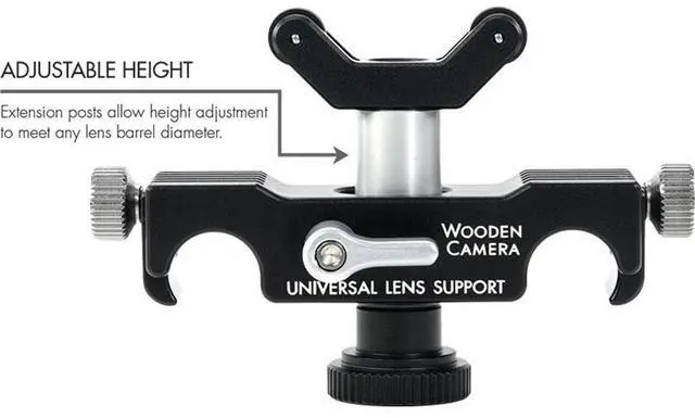 Alt view image 2 of 6 - Wooden Camera  175400  Universal Lens Support (15mm LW)