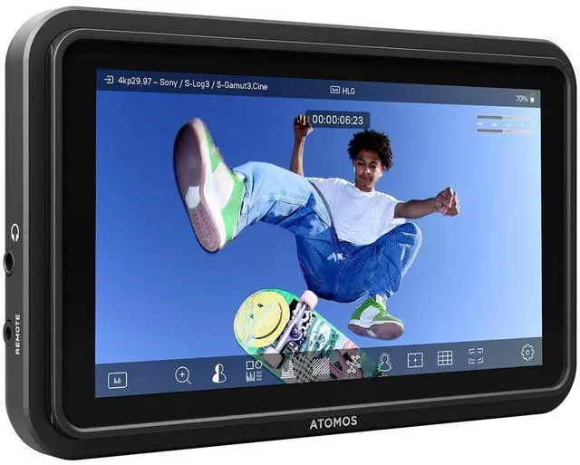 Alt view image 8 of 14 - Atomos Shinobi GO 5 HDR Touchscreen Monitor  1500-Nit Ultra-Bright, Full HD, HDMI Input, Lightweight & Portable for Filmmakers, Vloggers & Photographers