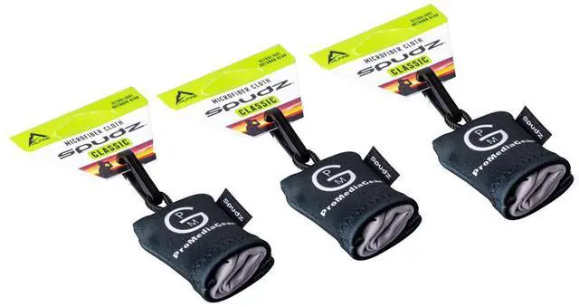 Main image of ProMediaGear Microfiber Cleaning Cloth for Camera Lens and Glasses, 3-Pack