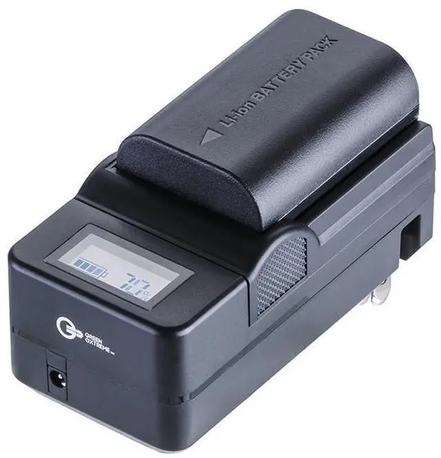 Alt view image 5 of 7 - Green Extreme Compact Smart Charger with LCD Screen for Canon NB-2L #GX-CH1-NB2L