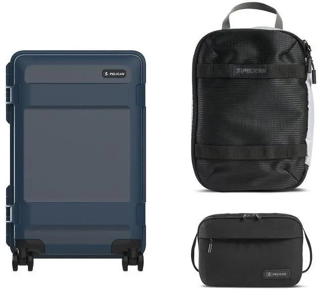 Main image of Pelican ATX 22" Wheeled Hard Case, Blue, w/PCM ModPak Cube and DK5 Toiletry Bag