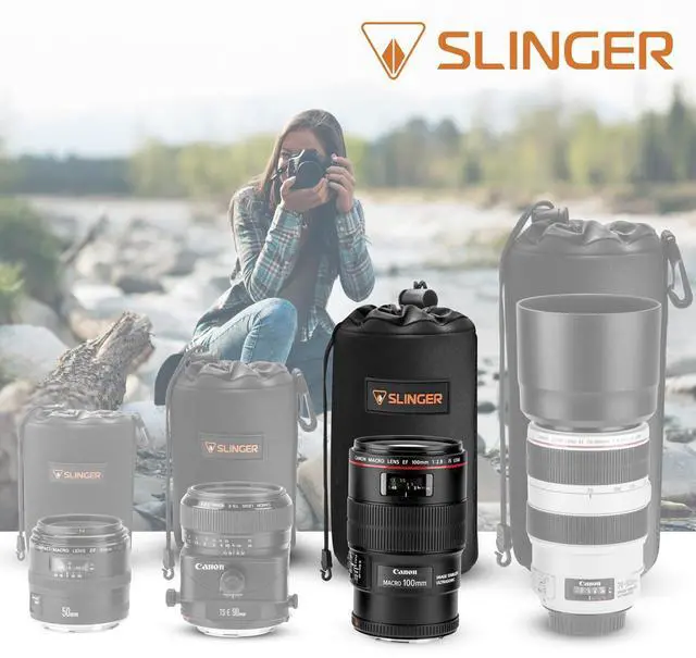 Alt view image 5 of 7 - Slinger Neoprene Lens Pouch - Large (Telephoto and Standard Zoom) #YYLP003