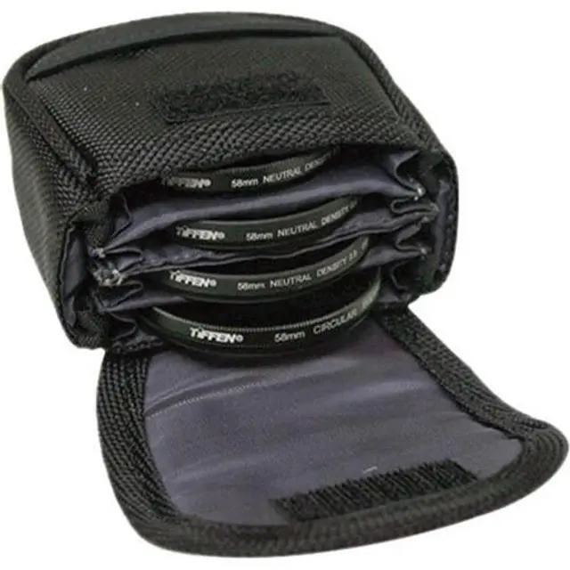 Main image of Tiffen Belt Style Filter Pouch Large, Fits 62mm to 82mm #4BLTPCHLGK