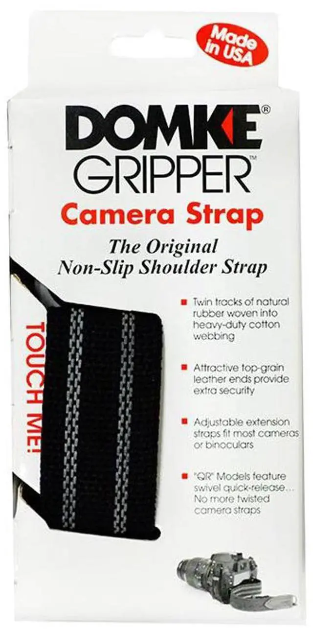 Alt view image 2 of 6 - Domke Gripper Camera Strap with Swivel Quick Release, 1.5" Wide, Black