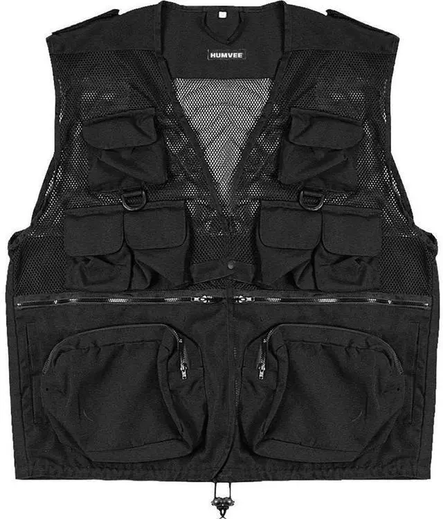 Alt view image 2 of 7 - Campco Humvee Safari Photo Vest - Black - XX Large