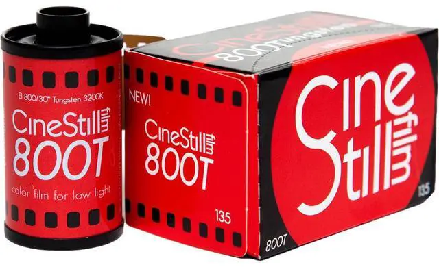 Alt view image 2 of 6 - CineStill Xpro C-41 800Tungsten 35mm Color Negative Roll Film, 5-Pack, with Bag