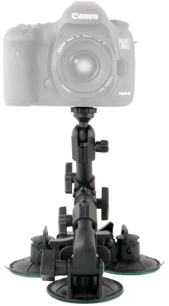 Alt view image 13 of 16 - Delkin Fat Gecko Triple Mount #DDMNT-TRIPLE