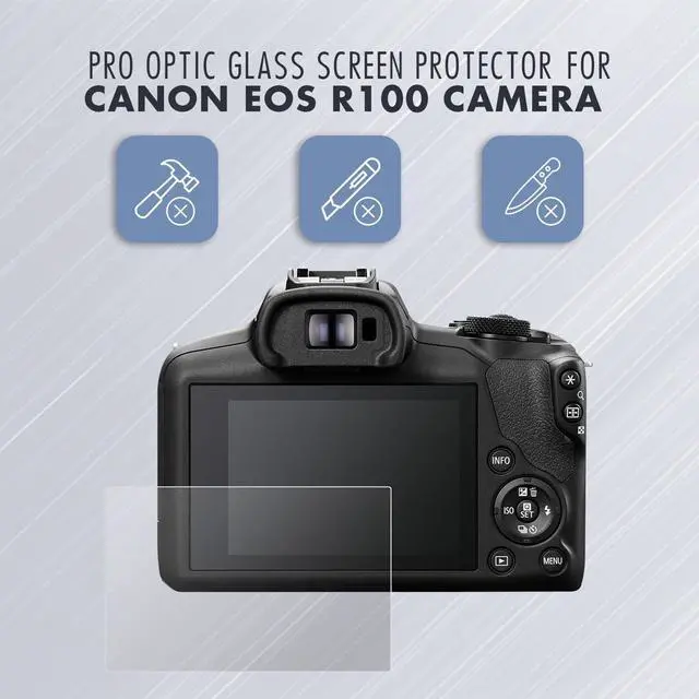 Alt view image 2 of 7 - ProOptic Glass Screen Protector for Canon R100 Camera
