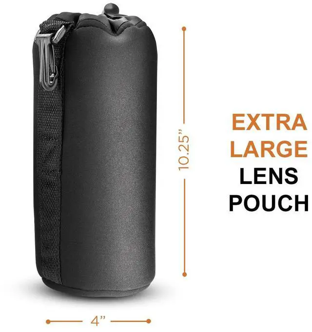 Alt view image 3 of 7 - Slinger Neoprene Lens Pouch - X-Large (Super Zoom and Ultra Telephoto) #YYLP004