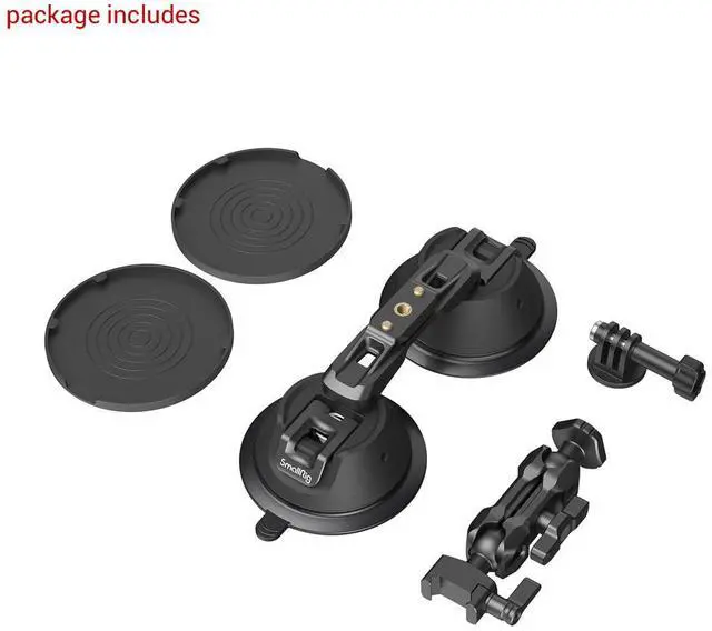 Alt view image 2 of 7 - SmallRig SC-2K Portable Dual Suction Cup Camera Mount