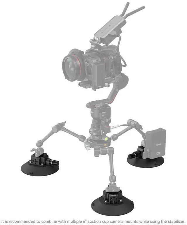Alt view image 6 of 6 - SmallRig 6" Suction Cup Camera Mount