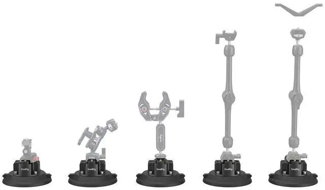Alt view image 5 of 6 - SmallRig 4'' Suction Cup Camera Mounting Support for Vehicle Shooting