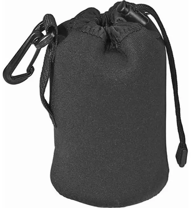 Main image of LensCoat LCLPMWBK Neoprene Lenspouch Bag, Medium Black