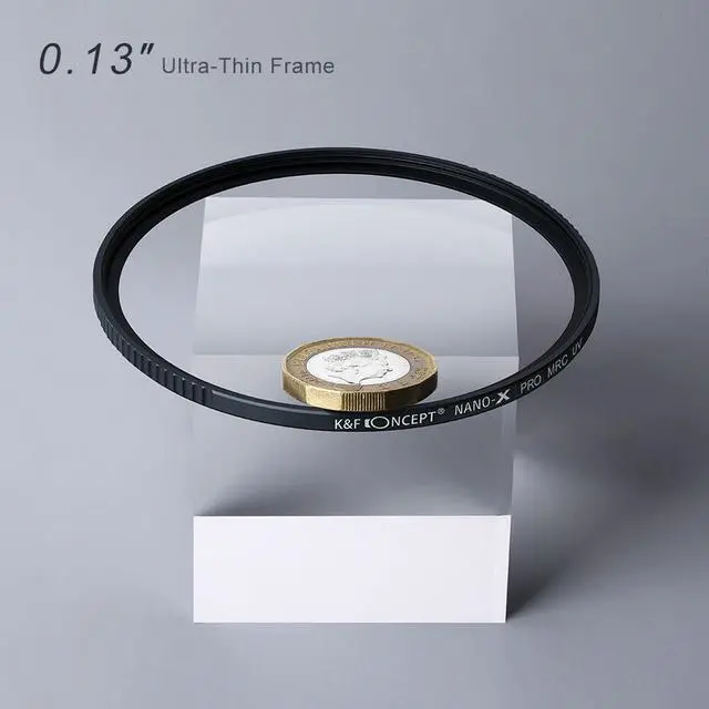 Alt view image 11 of 14 - K&F Concept B270 MC UV Protection Filter with 28 Multi-Layer Coatings HD/Hydrophobic/Scratch Resistant Ultra-Slim UV Filter for 46mm Camera Lens (Nano-X Series)