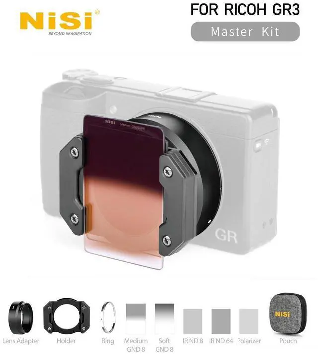 Alt view image 2 of 14 - NiSi Filter System Master Kit for Ricoh GR3 Camera #NISI-FH-RGR3-MKIT