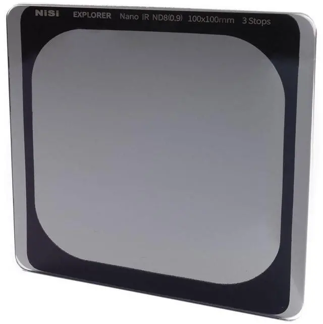 Main image of NiSi Explorer Collection 100x100mm IR ND8 (0.9) 3-Stop Neutral Density Filter