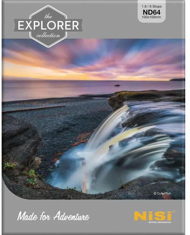 Alt view image 2 of 2 - NiSi Explorer Collection 100x100mm IR ND64 (1.8) 6-Stop Neutral Density Filter