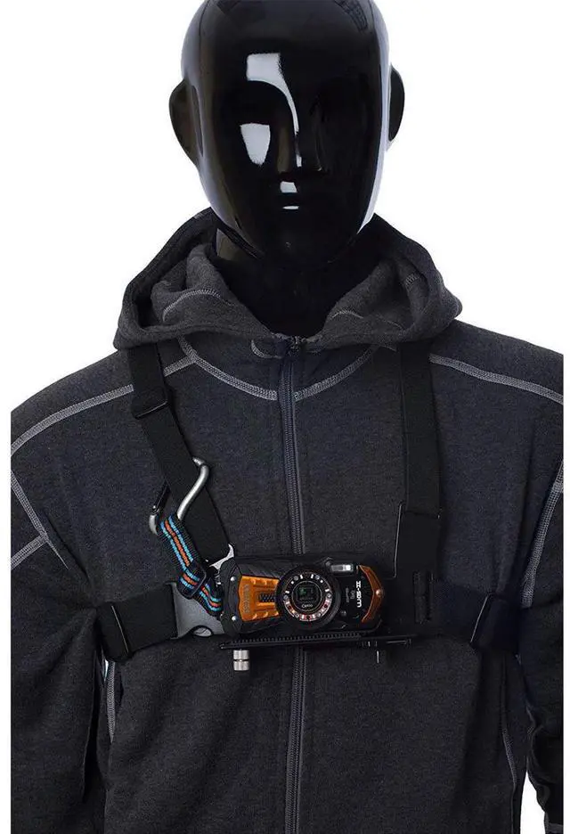 Alt view image 6 of 7 - Pentax Sportmount Chest Harness WG Adventure Camera Mount