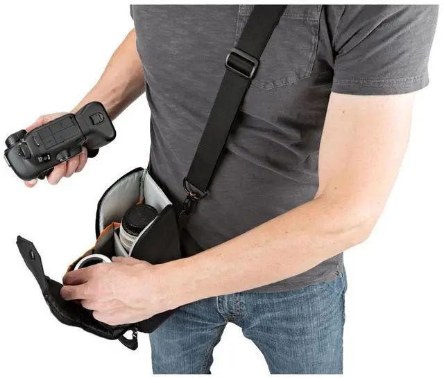 Alt view image 4 of 7 - Lowepro ProTactic Lens Exchange 200 AW Case, 2L, Black #LP37178