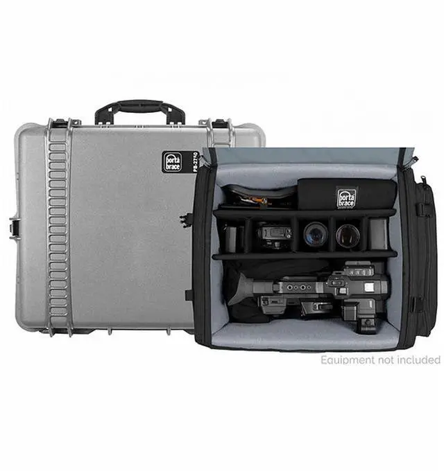 Alt view image 2 of 5 - Porta Brace Airtight Hard Case with Removable Interior Backpack #PB-2750ICH