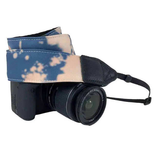 Main image of Perri's Leathers CSF-82 Twill Fabric Camera Strap, Bleached Blue
