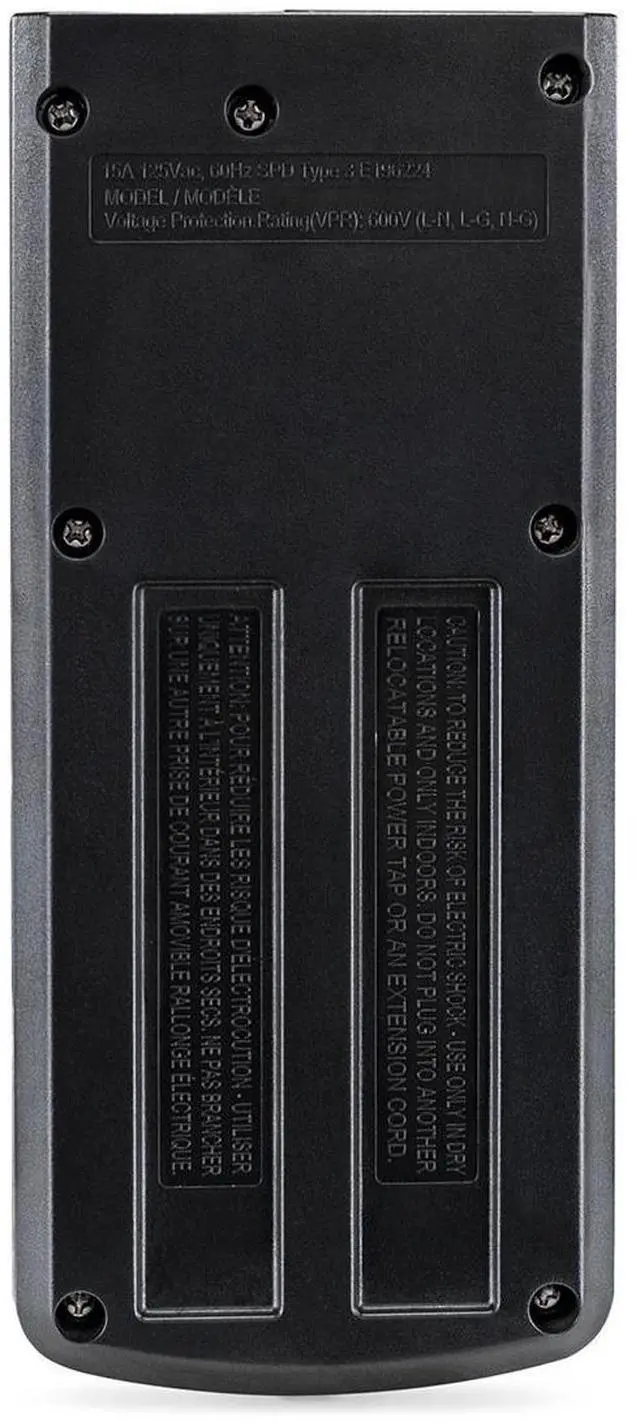 Alt view image 3 of 7 - CyberPower B808 8-Outlet Essential Surge Protector with 8' Cord, Black