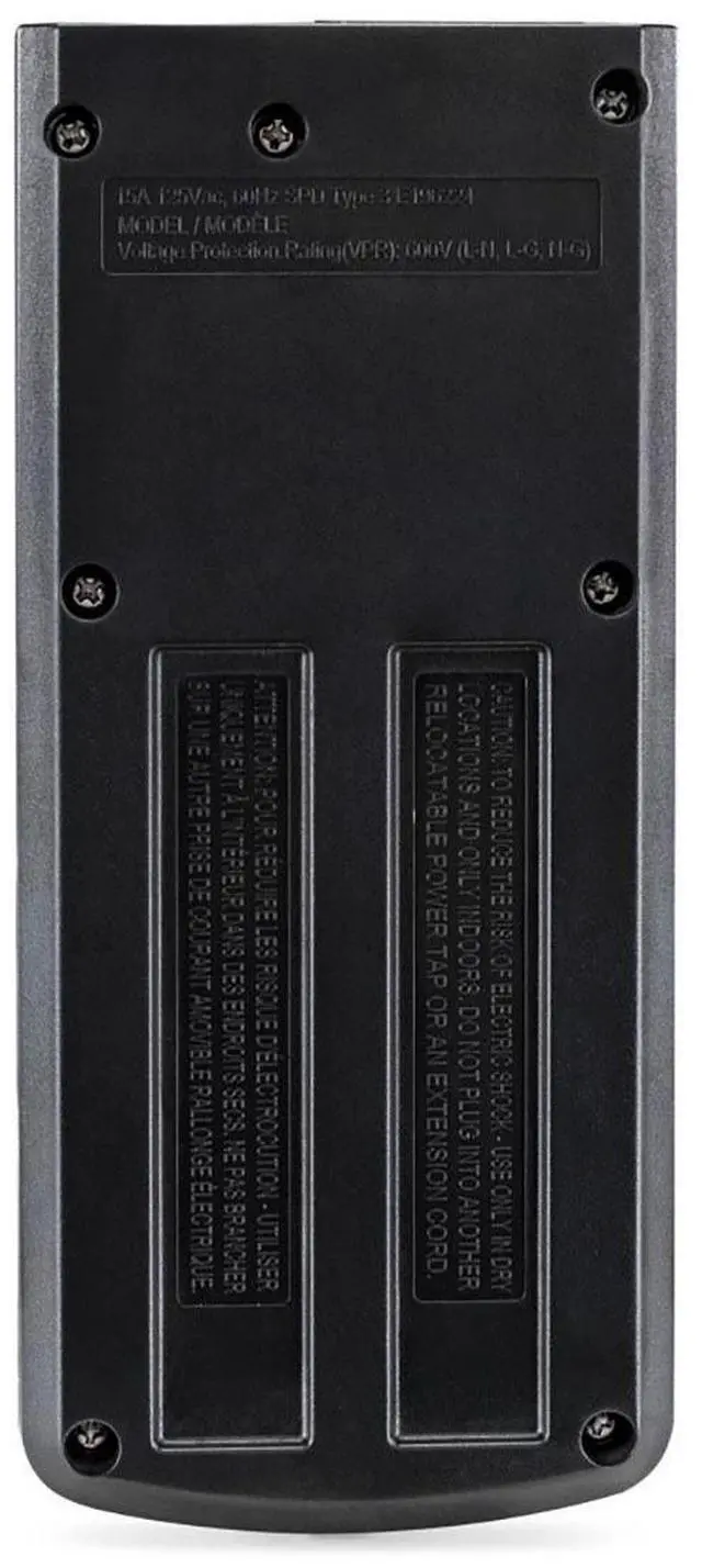 Alt view image 4 of 7 - CyberPower B808 8-Outlet Essential Surge Protector with 8' Cord, Black