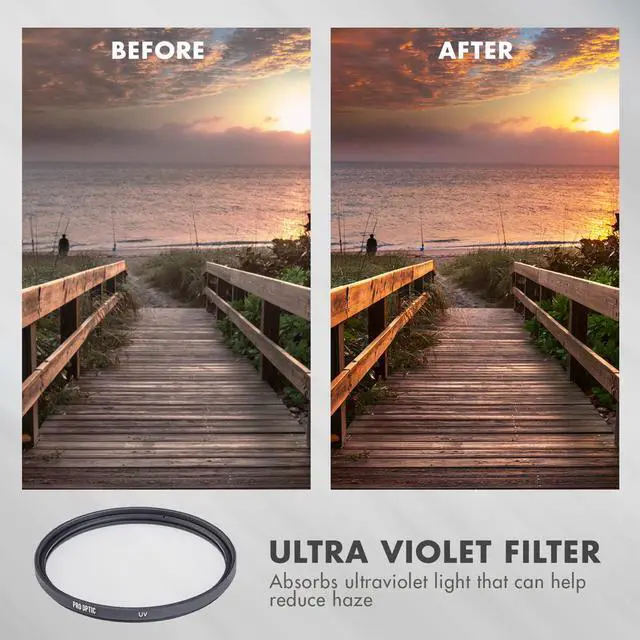 Alt view image 7 of 9 - Zeikos ZE-FLK49 49mm Glass Filter Kit UV-CPL-FLD