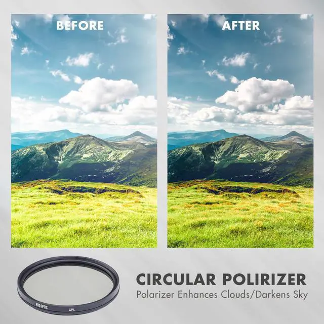 Alt view image 6 of 9 - Zeikos ZE-FLK49 49mm Glass Filter Kit UV-CPL-FLD