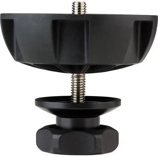 Alt view image 2 of 4 - Benro Benro BL100S 100mm Half Ball Adapter with Short Tie Down Handle, Black