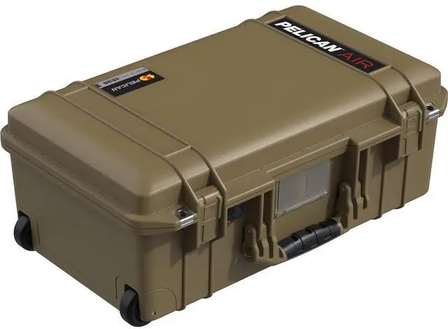 Alt view image 2 of 4 - Pelican 1535 Air Wheeled Waterproof Carry-On Hard Case with Foam Insert, OCP Tan