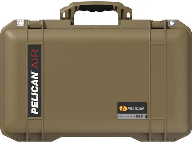 Alt view image 3 of 4 - Pelican 1535 Air Wheeled Waterproof Carry-On Hard Case with Foam Insert, OCP Tan