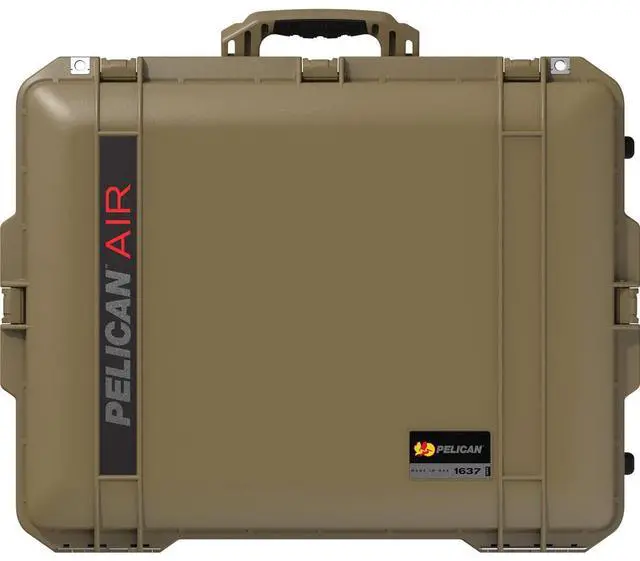 Alt view image 4 of 4 - Pelican 1637 Air Wheeled Waterproof Carry-On Hard Case, OCP Tan